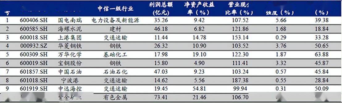 “中特估”的十个选股思路（附股）