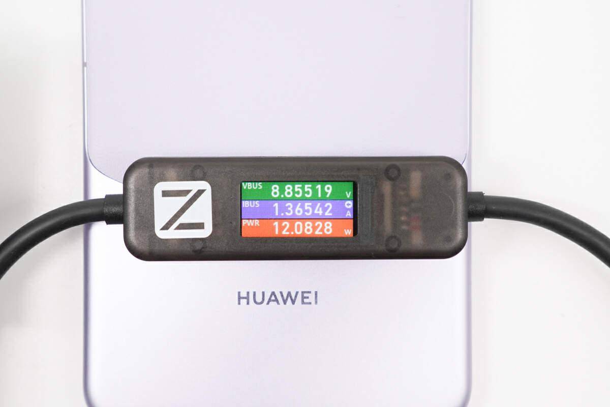 POWER-Z AK001 数显线让华为Mate60 Pro快充看得见