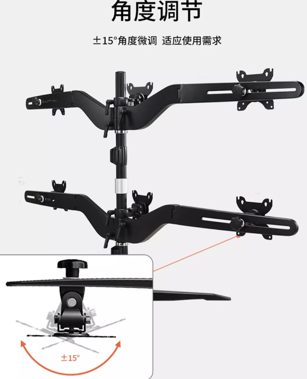 股票交易平台中的多屏显示器支架的作用