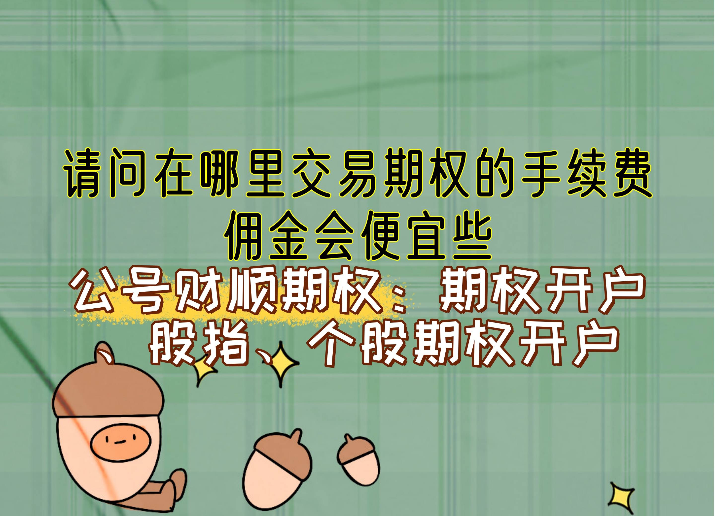 【知识科普】请问在哪里交易期权的手续费佣金会便宜些<strong></p>
<p>股票交易佣金</strong>？