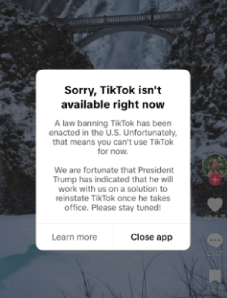 TikTok停摆12小时又满血复活 期间发生<strong></p>
<p>META</strong>了啥