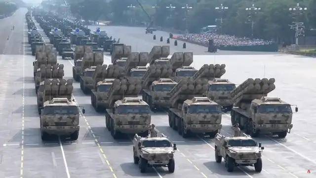 100式坦克<strong></p>
<p>柴犬币</strong>？红旗-29？东风-61？九三阅兵都有哪些亮点？