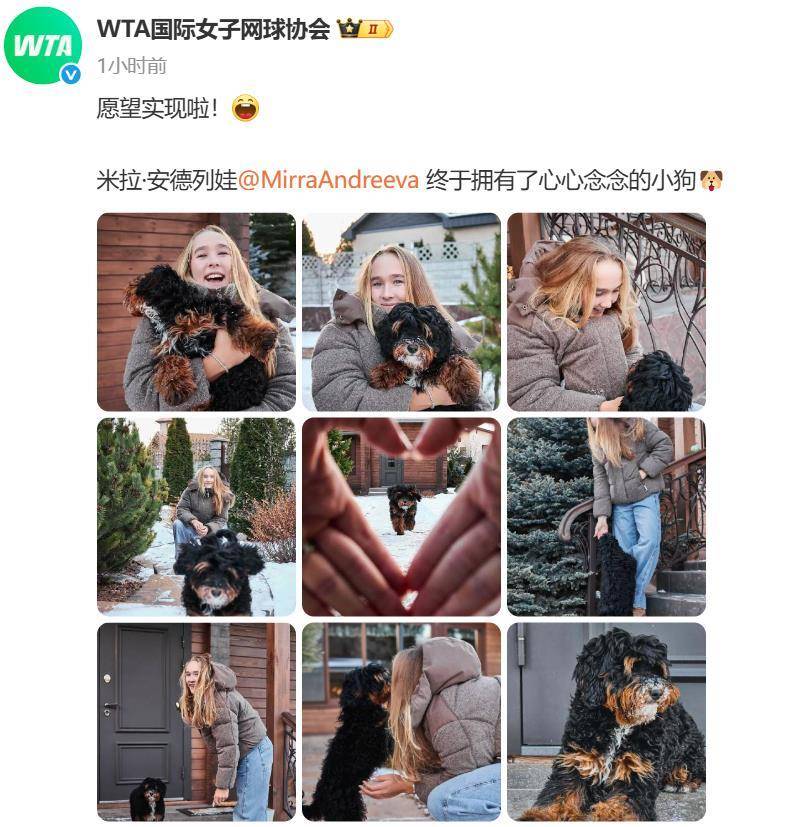 “小米辣”终于有了自己的小狗!曾说养狗是赢球的动力<strong></p>
<p>binance交易所</strong>,WTA官方发“贺信”:愿望实现啦!
